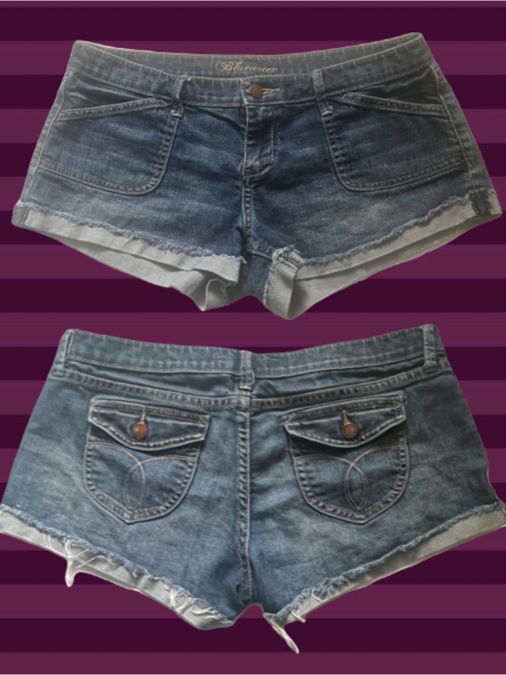 2010s Bluenotes low rise denim shorts